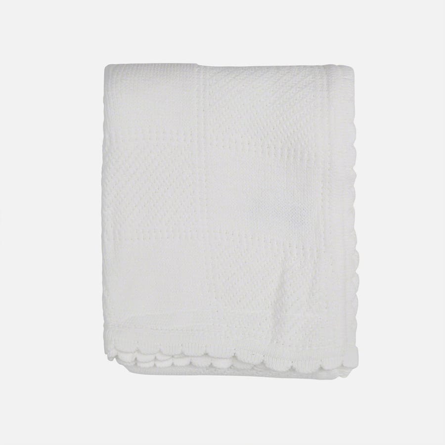 Juniors Knitted Cellular Blanket