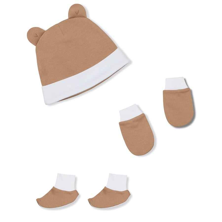 Accessories Gift Set 3 Pcs (Cap Mittens & Booties)