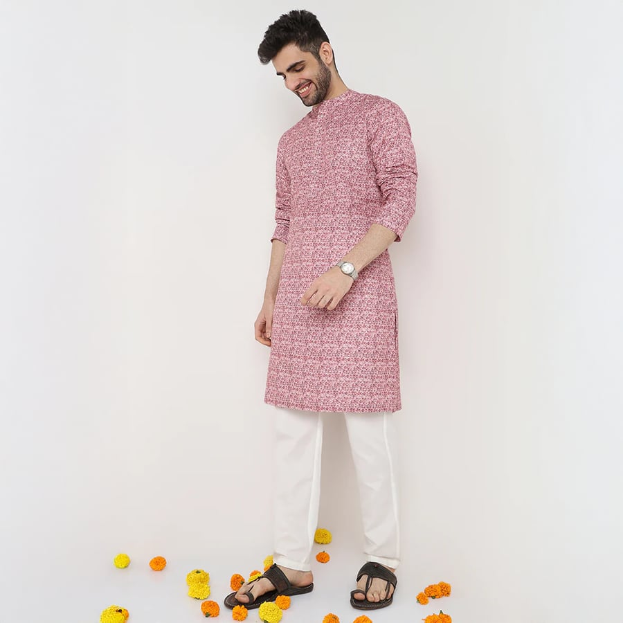 Digi Print Straight Long Kurta