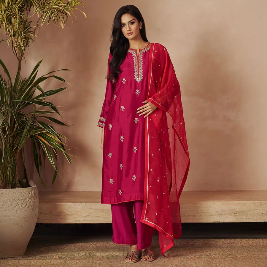 MAJENTA KURTA SET