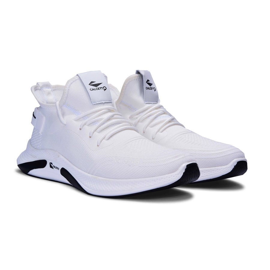 Calcetto Lightweight Casual Men's Running Sports Shoes CLT-0982 White