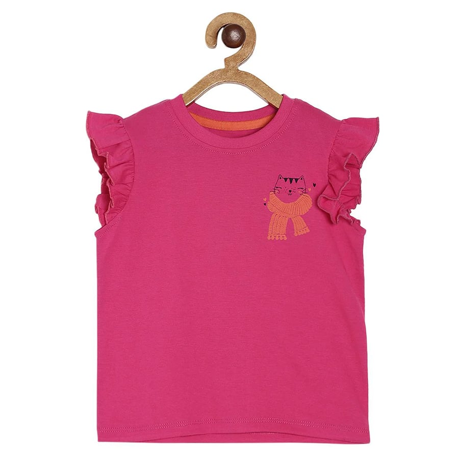 Pack of 1 knit top - dark pink for 3-6 Months