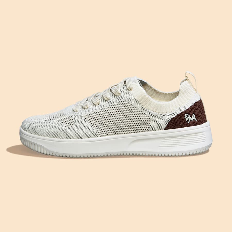 Casual Court Sneakers For Men : Ivory