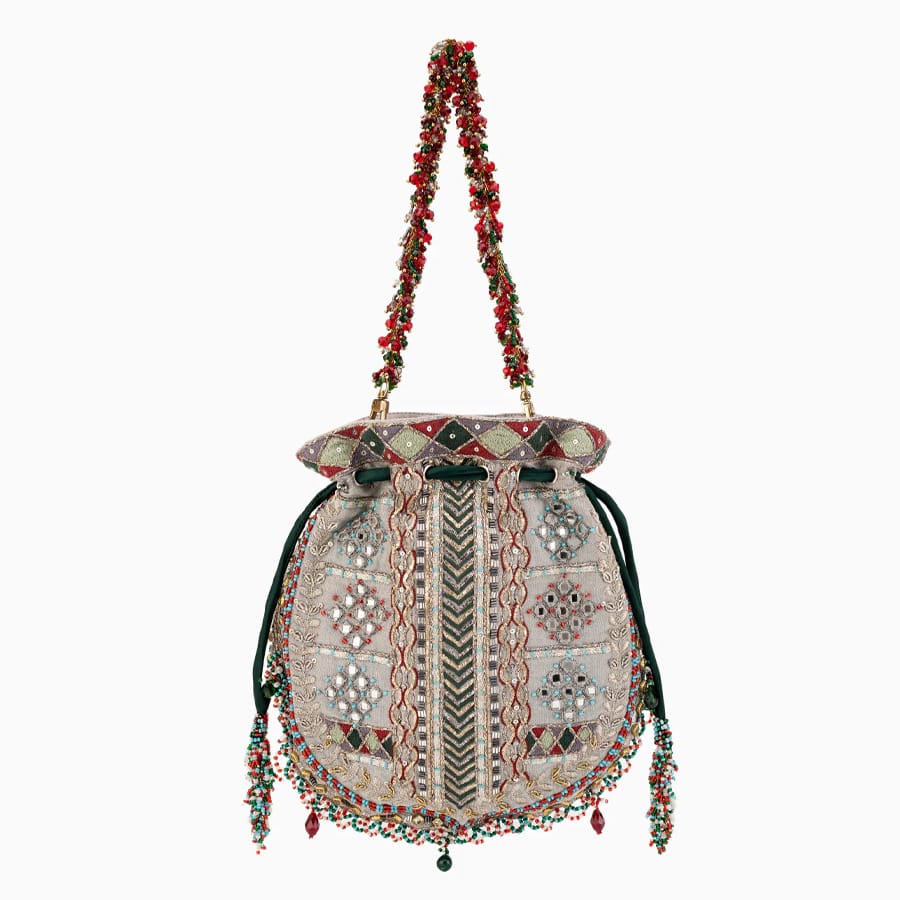 Doux Amour mira potli silver