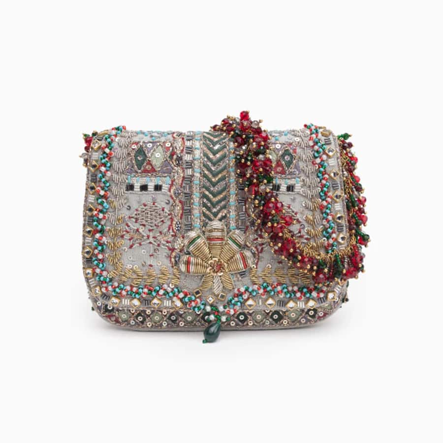 Doux Amour noor mini clutch silver