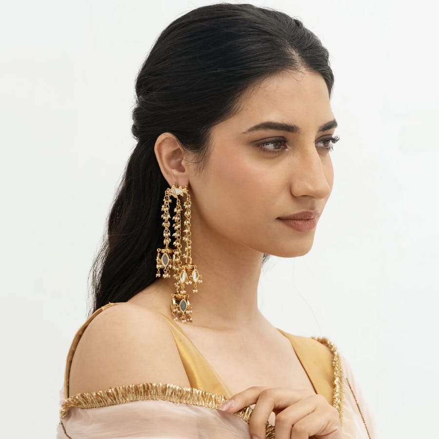Sheeshmahal Kashmiri Jhumkas
