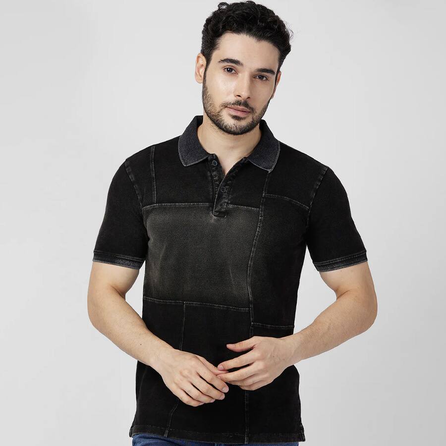 Killer Men Black Printed Slim Fit T-Shirts