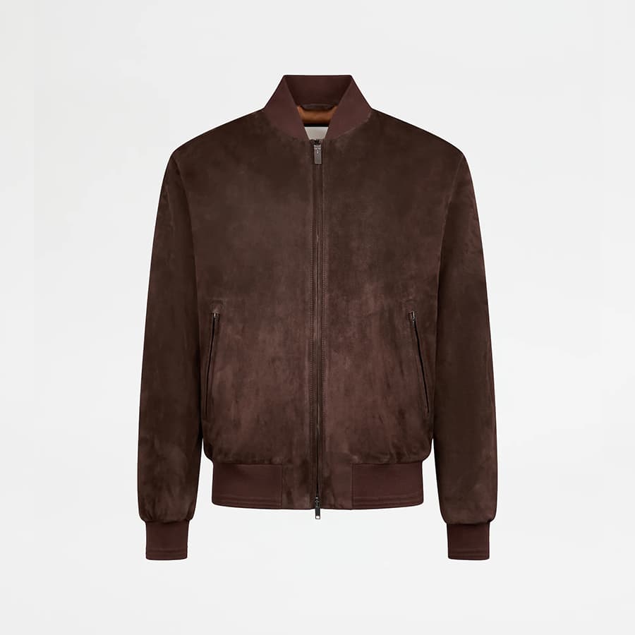 Bomber Jacket in Pashmy Suede