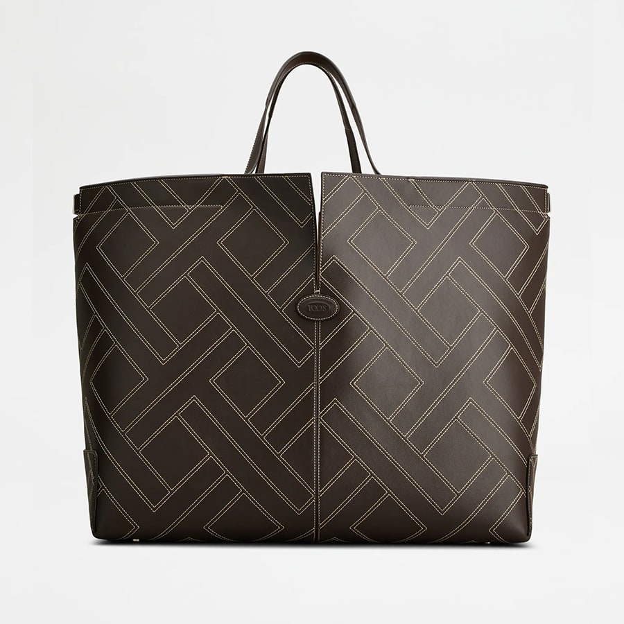 Tod's Di Bag Folio in Leather Maxi