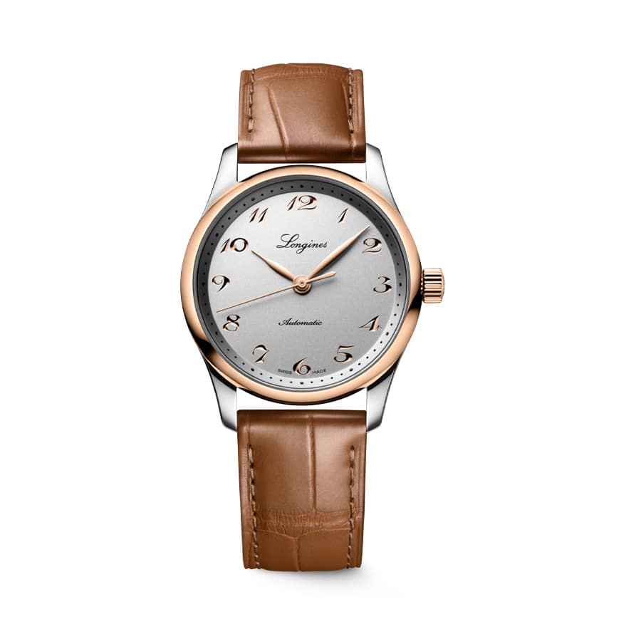 L2.357.5.70.2, automatic watch, Ø 34.00 mm, stainless steel and 18 karat pink gold cap 200.