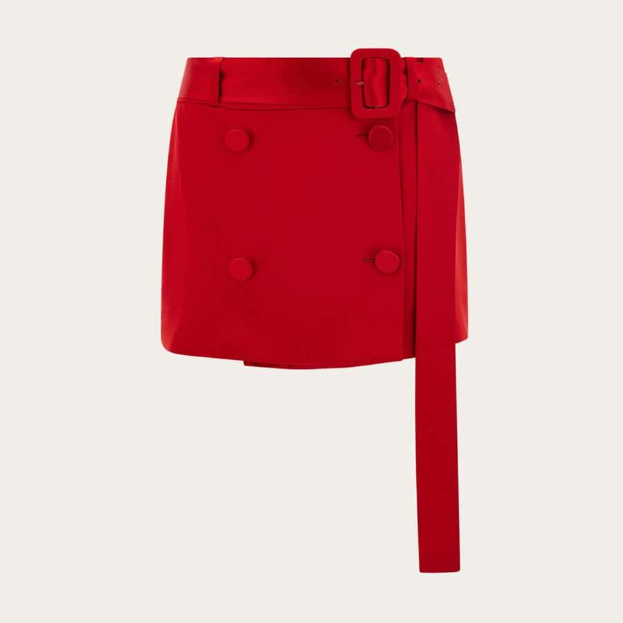 Mini wrap skirt