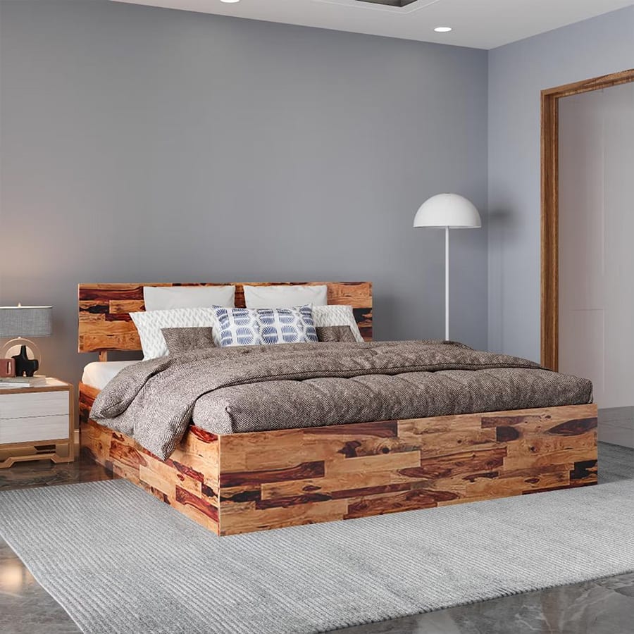 Wakefit Andromeda King Sheesham Wood Bed