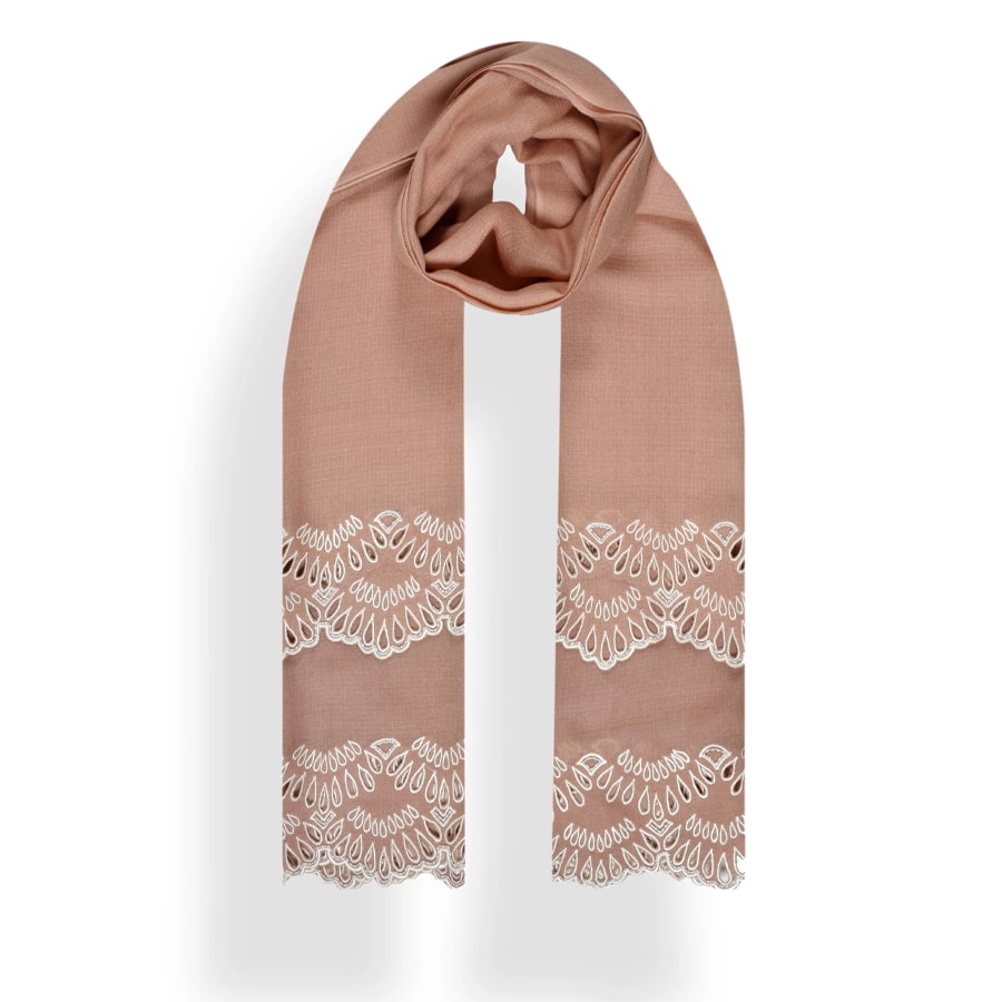 Double Scalloped Border in Merino