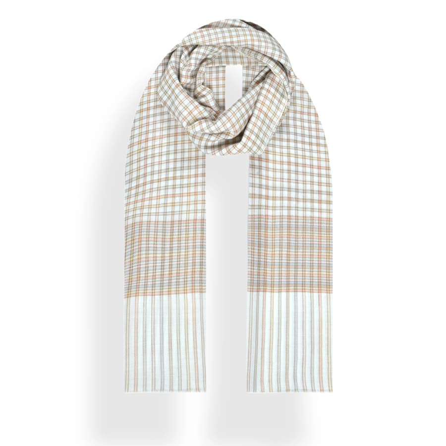Checkered Stripe Border in Merino