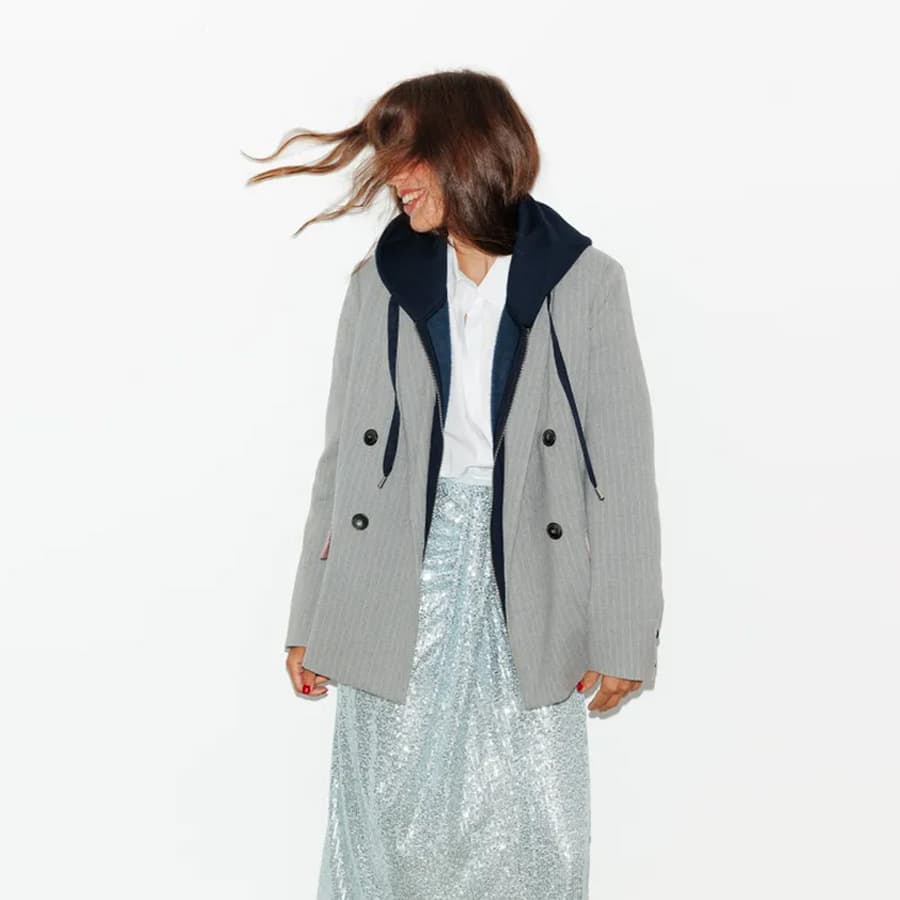 ARCHIVE n°1 crossover blazer - Ecru stripes