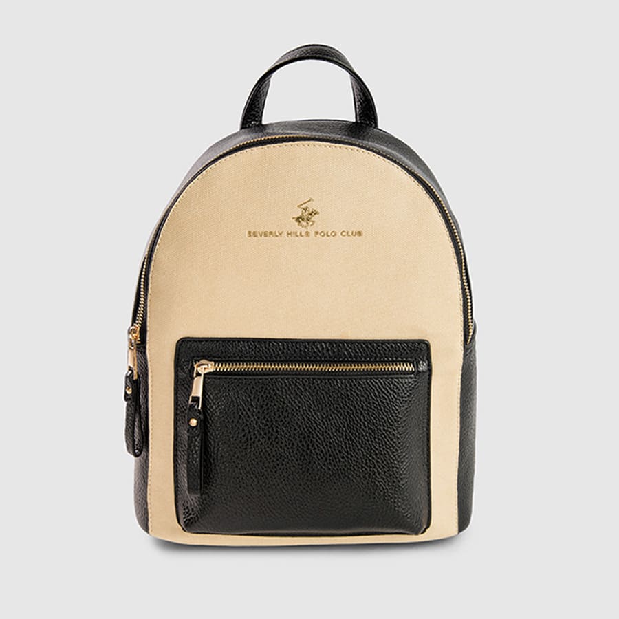 Color Block Zippered Backpack