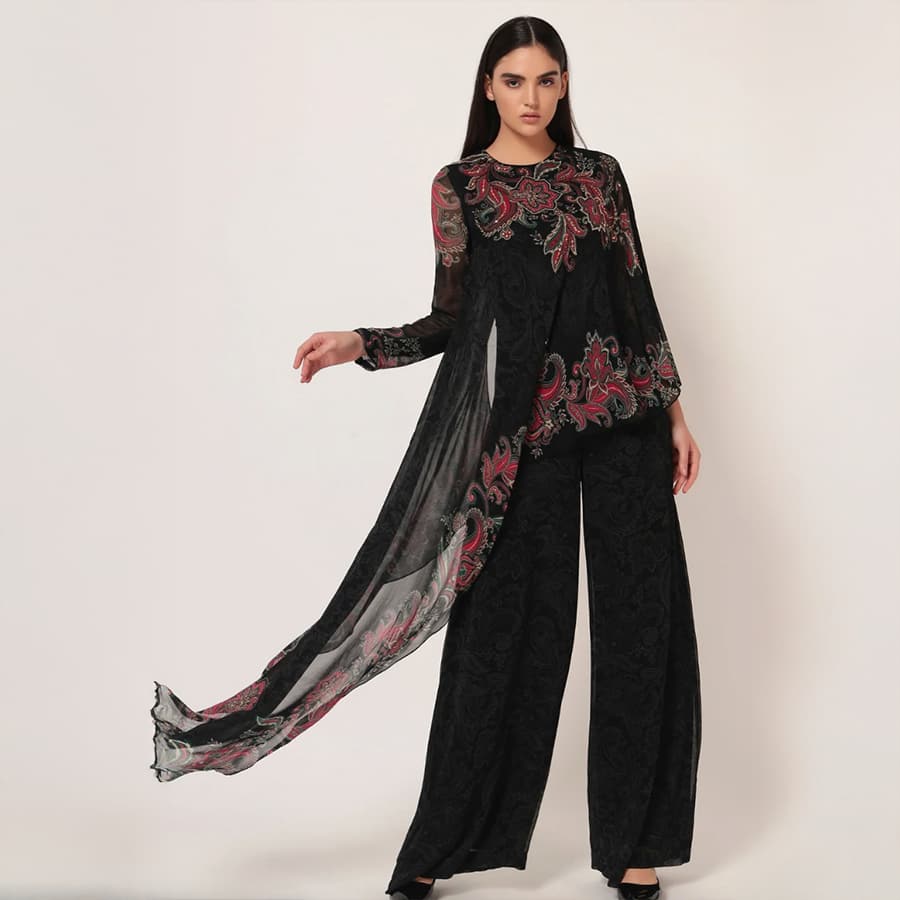 PAISLEY PRINTED SIDE TRAIL JUMPSUIT