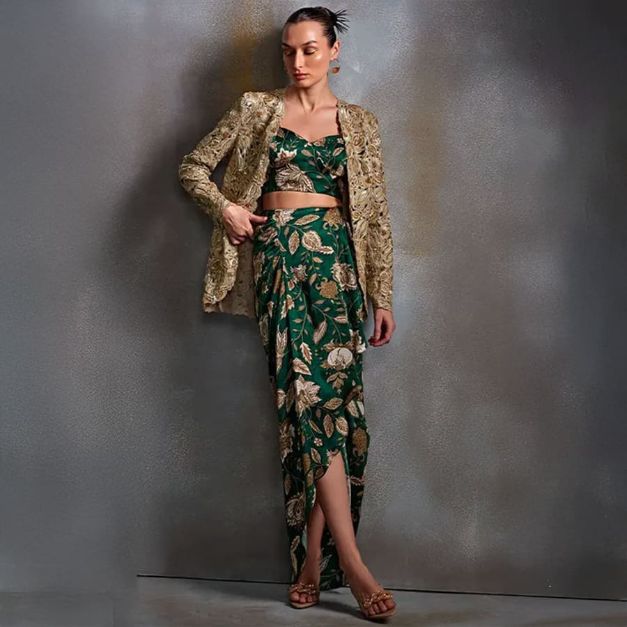 Bell Flower Jacket Set