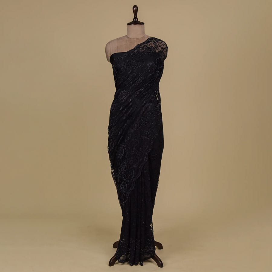 Black Chantily Lace Designer/ Embroidery