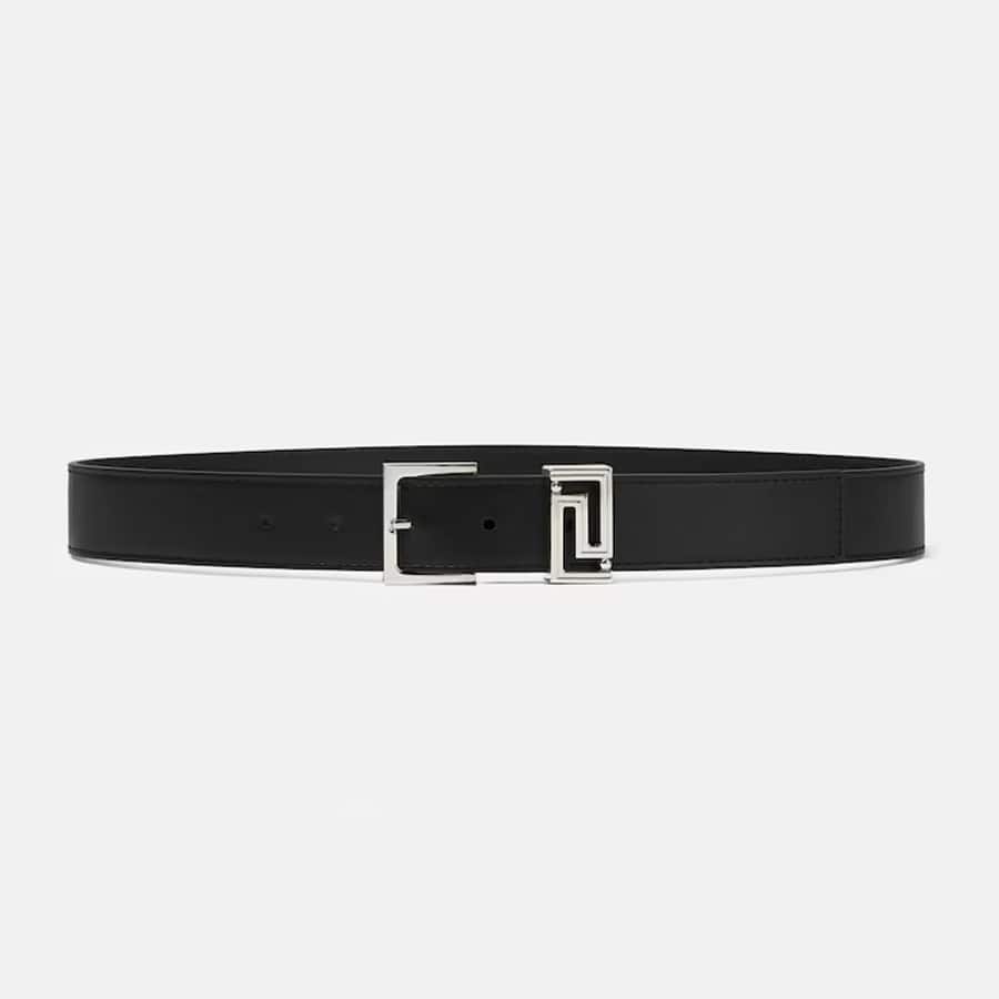 Greca Leather Belt 1.2"
