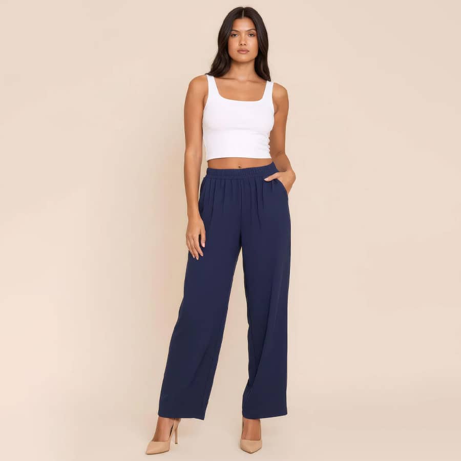 Santorini Flowy Pull-On Trouser