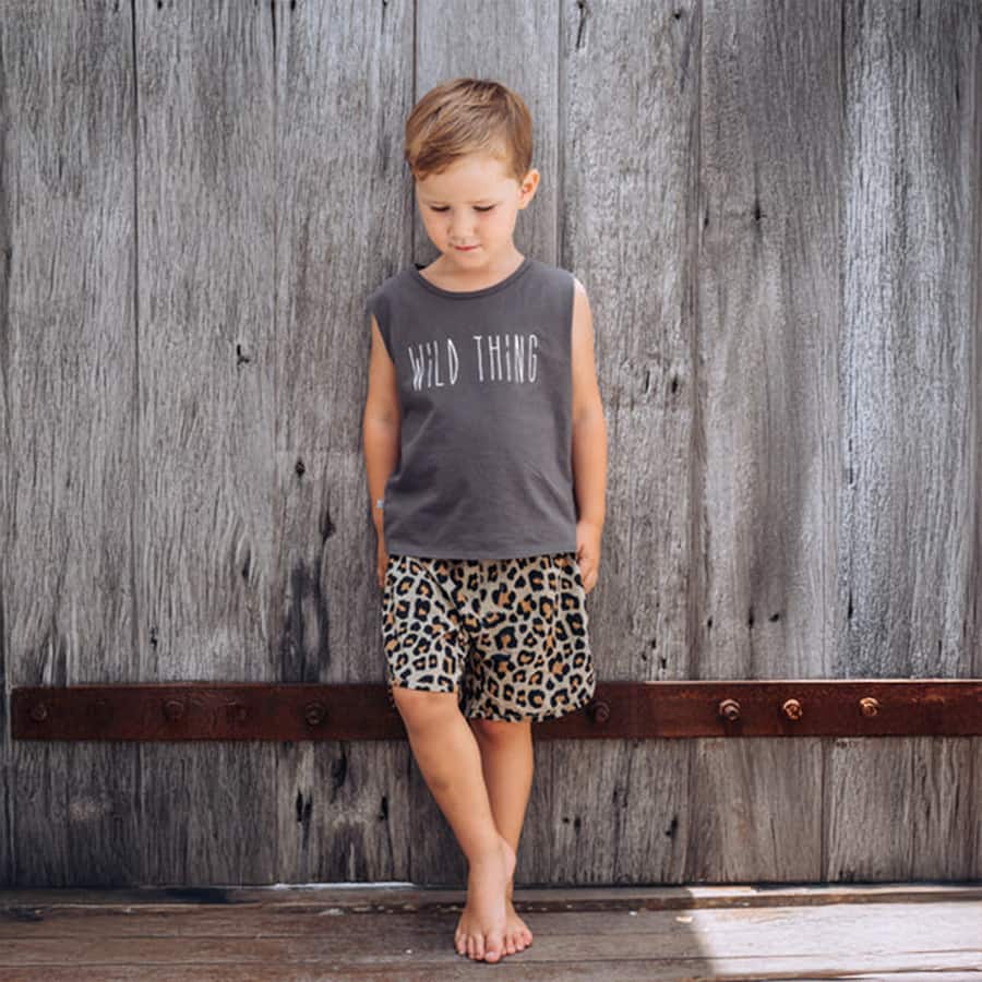 Thommo Walkshorts - Leopard Print