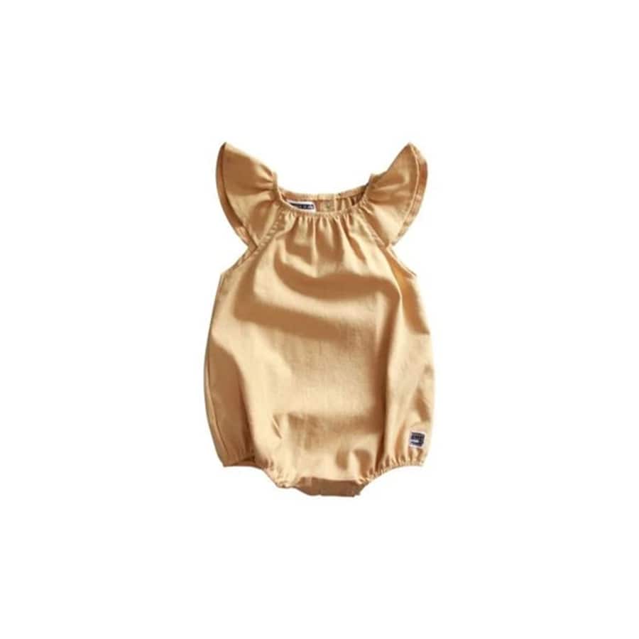 Scout Romper - Linen Old Gold