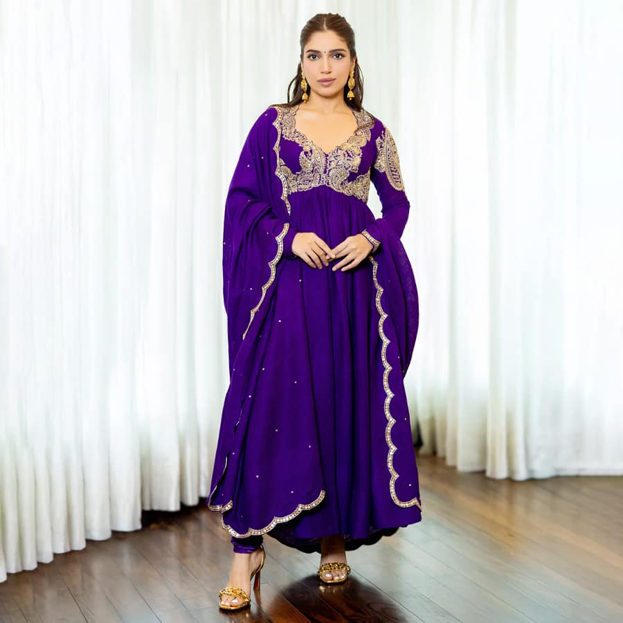 Bhumi Pednekar in Vedanta Anarkali