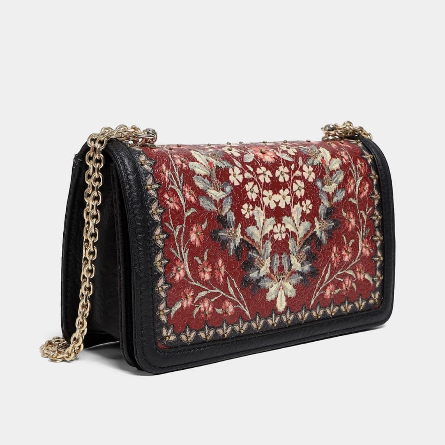 Red & Navy Alvina Sling Bag