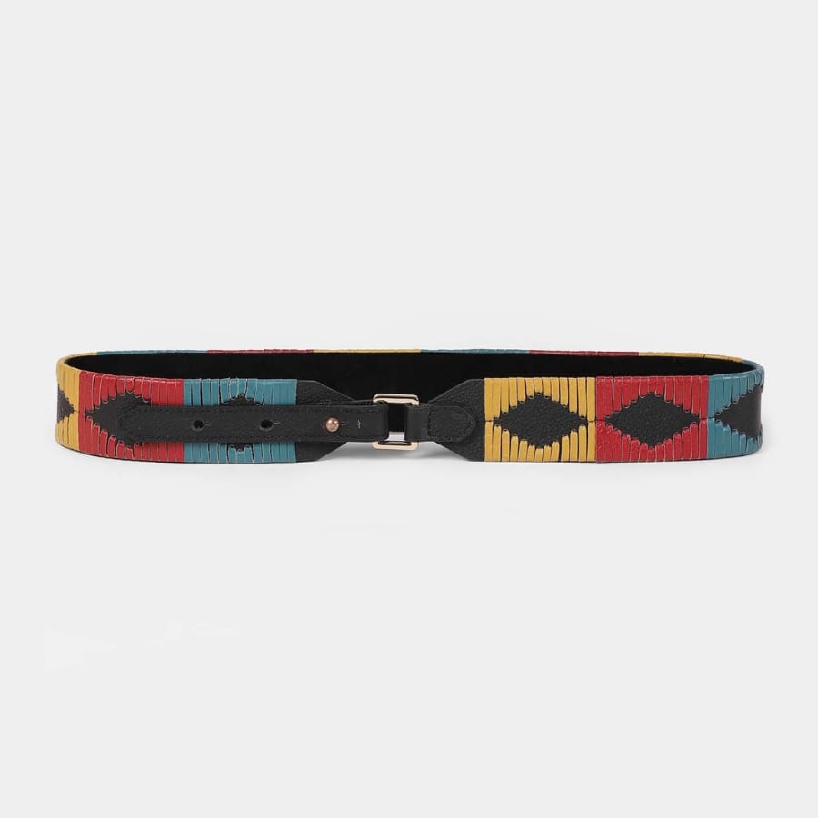 Multi-Color Shamiyana Leather Waist Belt