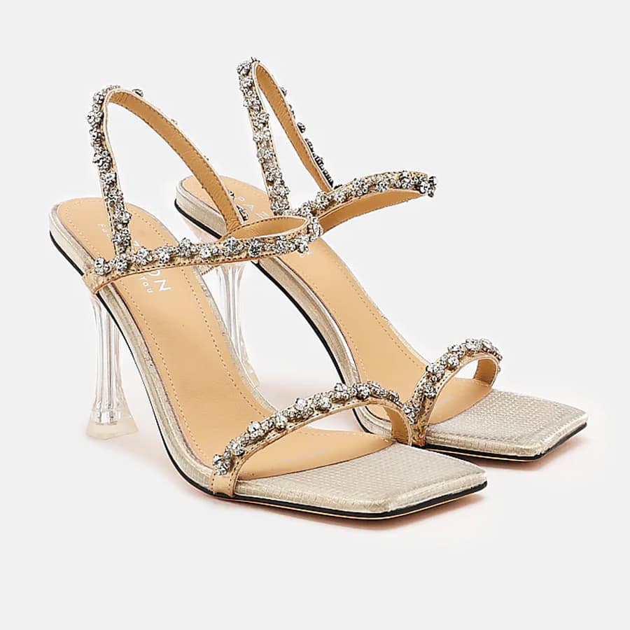 Amadea Strappy Heels - Gold