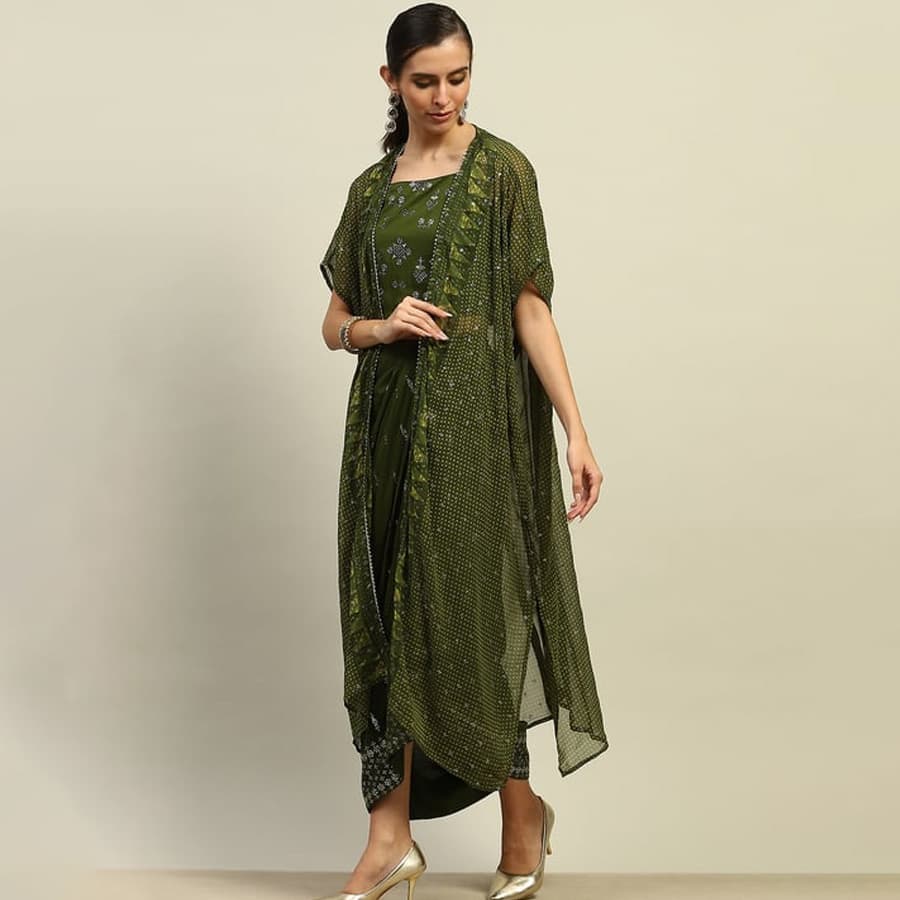 Green Printed Fusion Set