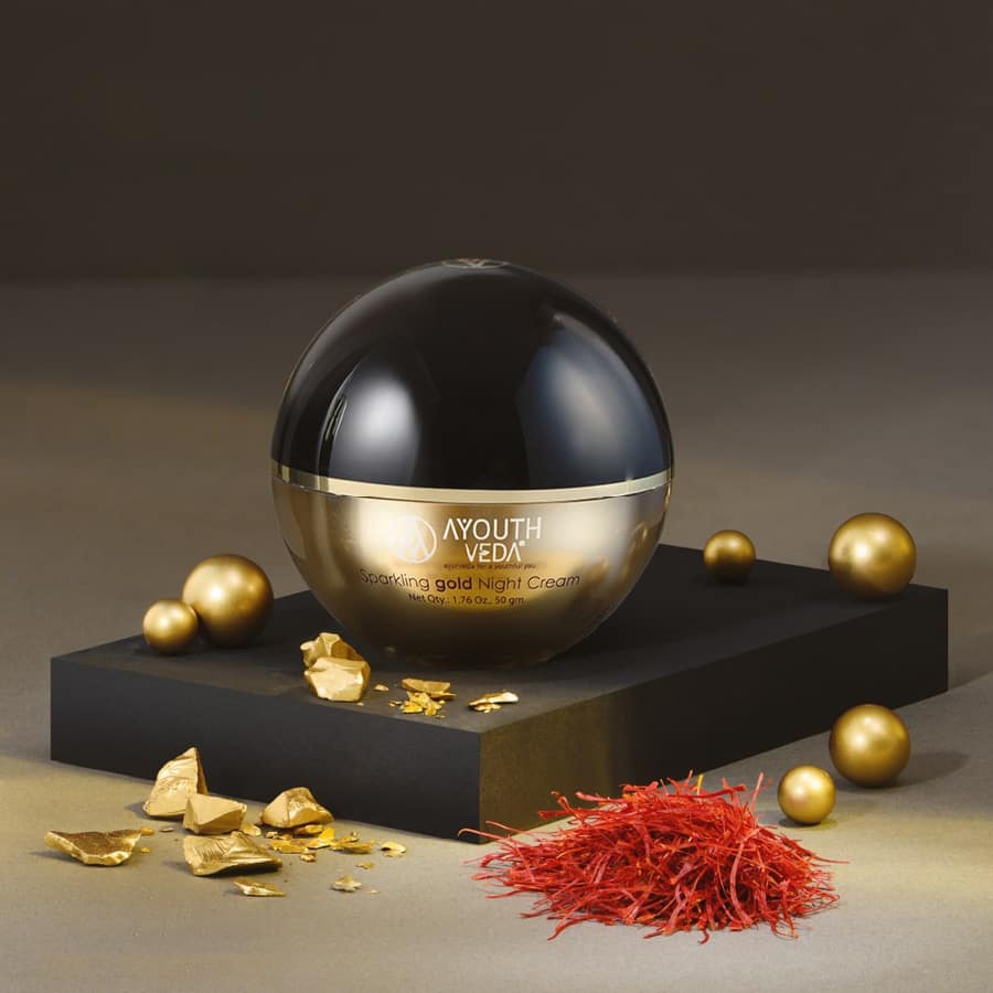 Sparkling Gold Night Cream With 24k Gold & Saffron