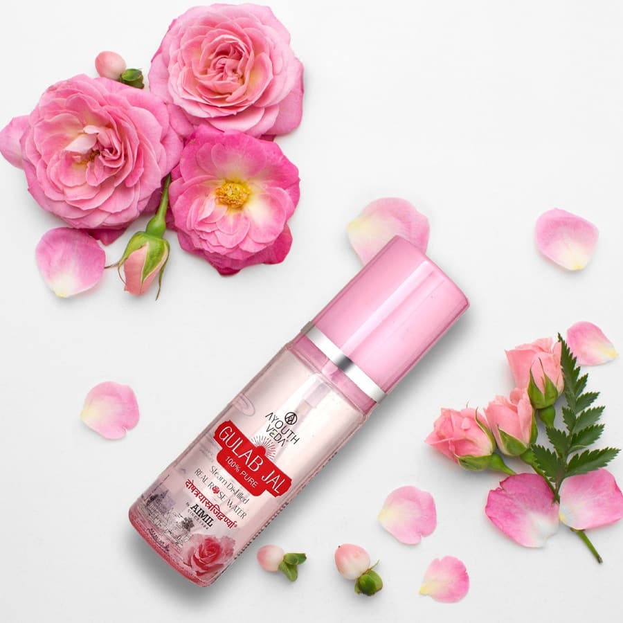 Ayouthveda Gulab Jal | 100% Pure Rose Essential Oil | Therapeutic-Grade | Promotes Relaxation, Calms Mind & Uplifts Mood | 15 ml