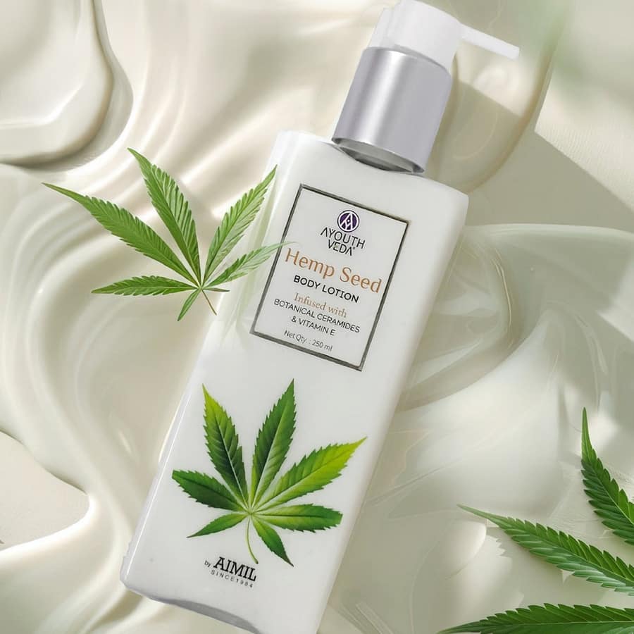 Hemp Seed Body Lotion with Botanical Ceramides & Vitamin E | Non-Greasy, Lightweight Formula | Protects from Sun Damage | Suitable for All Skin Types | 250ml