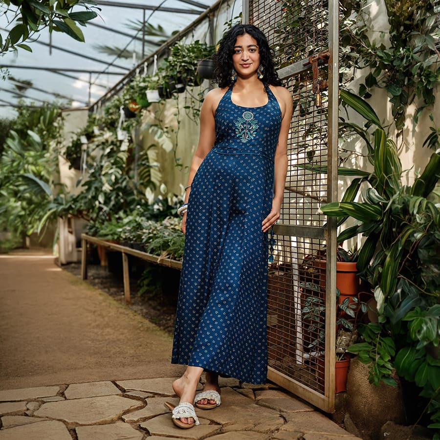 Spruha Indigo Jumpsuit