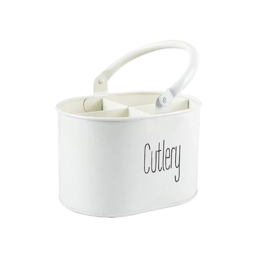 Off White Cutlery Holder