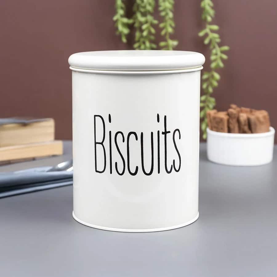 Biscuits Jar with Lid - (Off White, 1700mL)