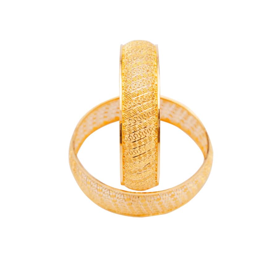 Ethereal Elegance Gold Bangles