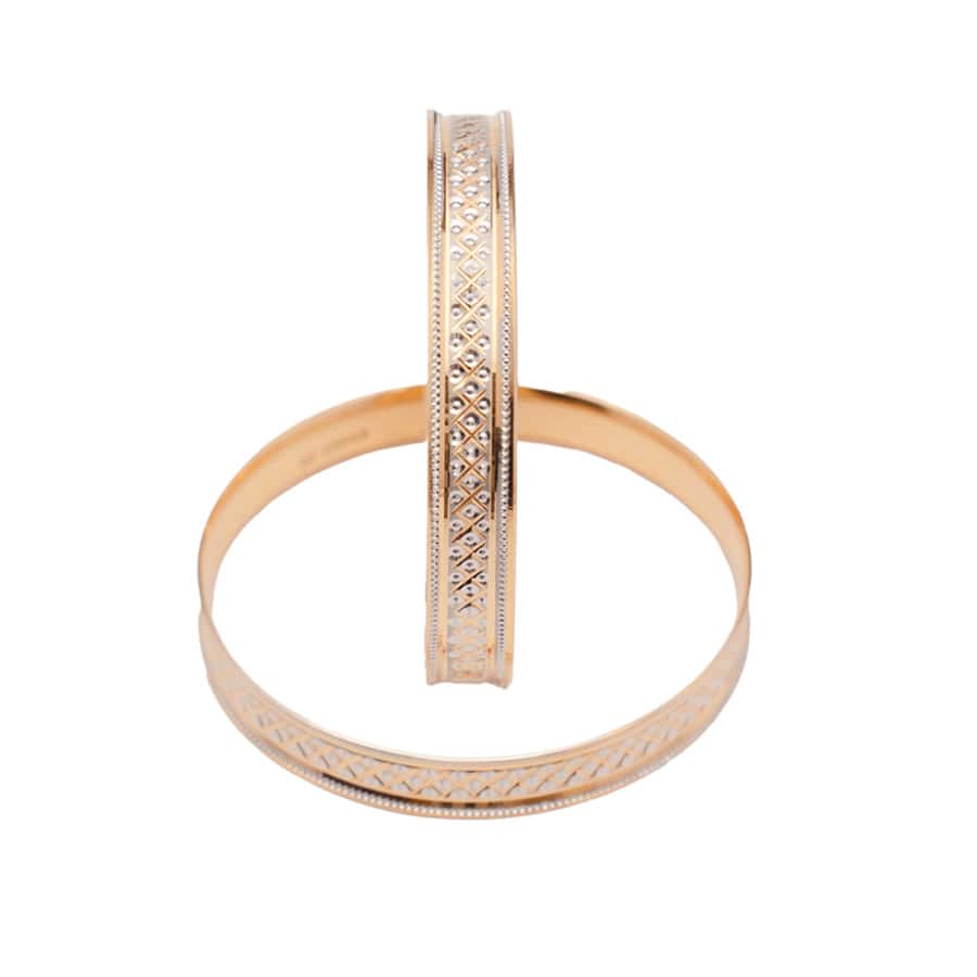 Rodium Finish Gold Bangles