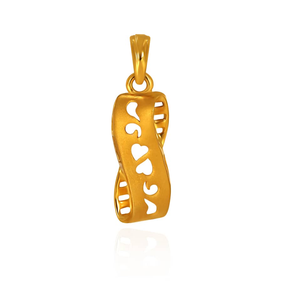 Chic Curve Gold Pendant