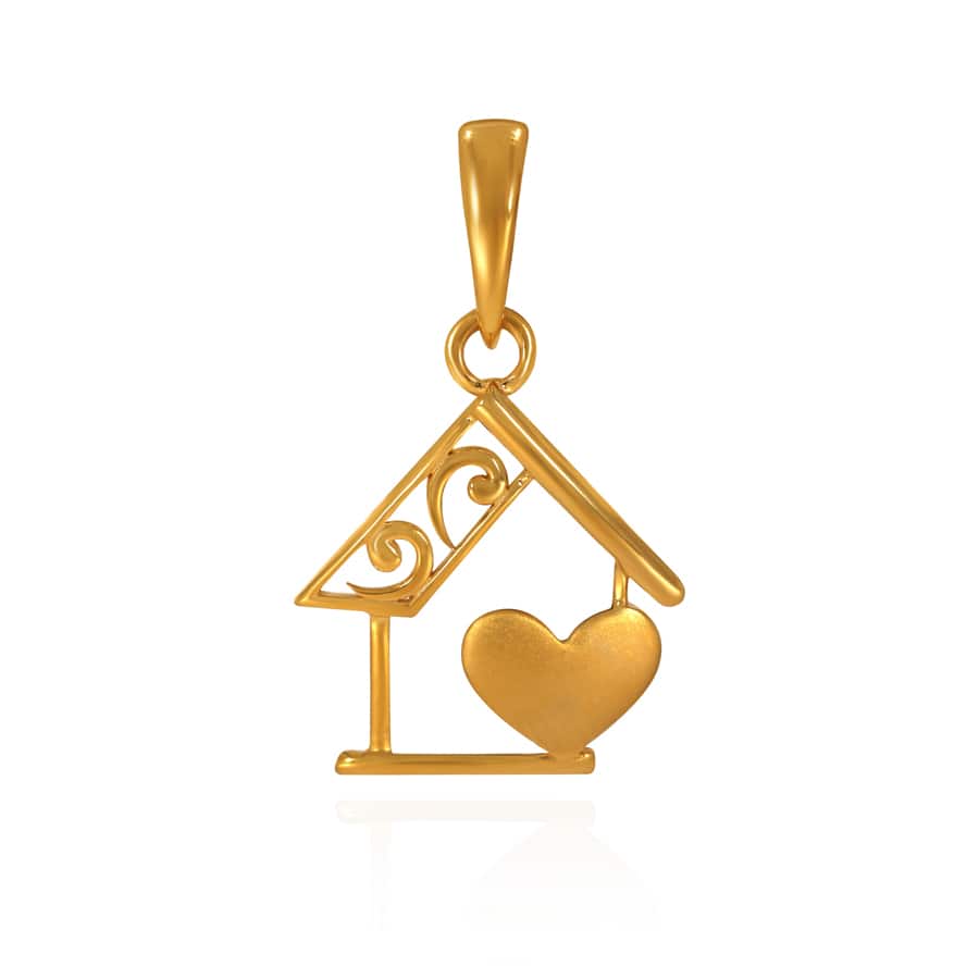 Hearthline Gold Pendant