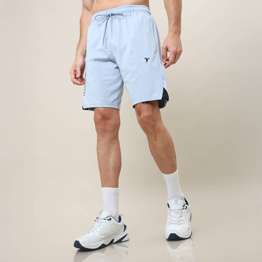 Men Solid Slim Fit Shorts with ELASTO LITE