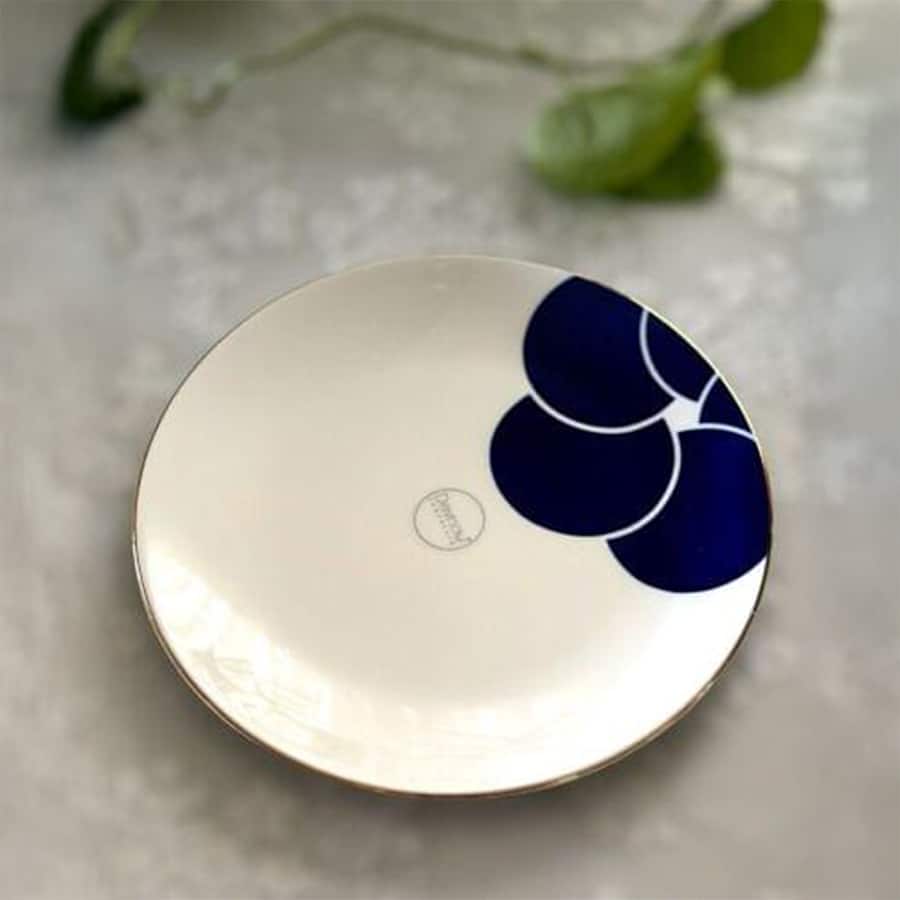 Devnow Ceramic 7.5" NEW HAPPINESS DESSERT PLATE Set of 6