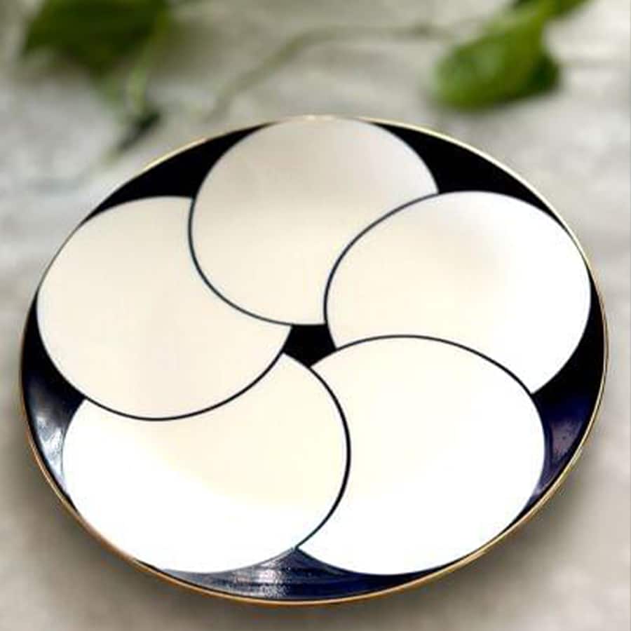 Devnow Ceramic 10.25" NEW HAPPINESS DINNER PLATE Set of 6