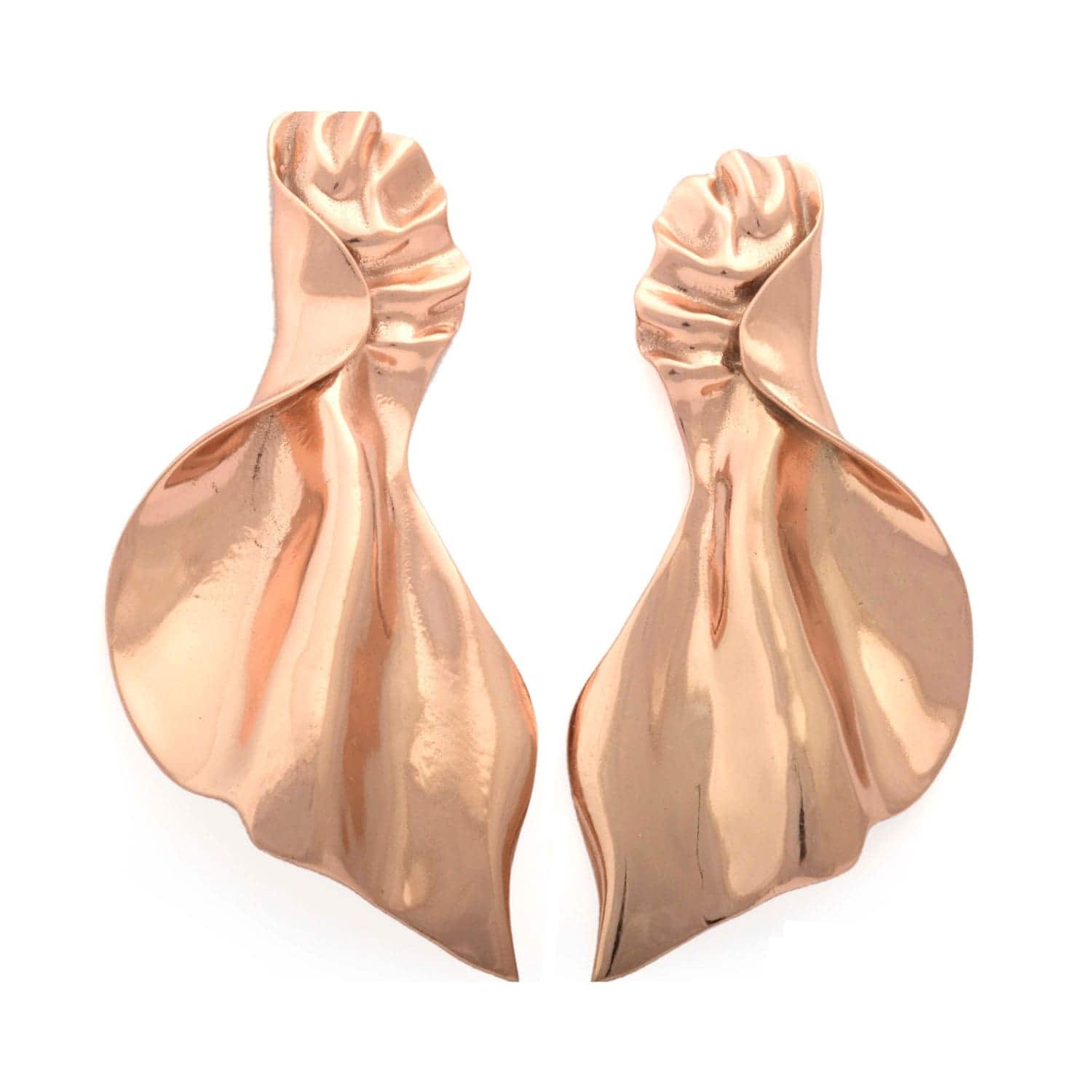 Amanda Rose Gold Plated Brass Earrings