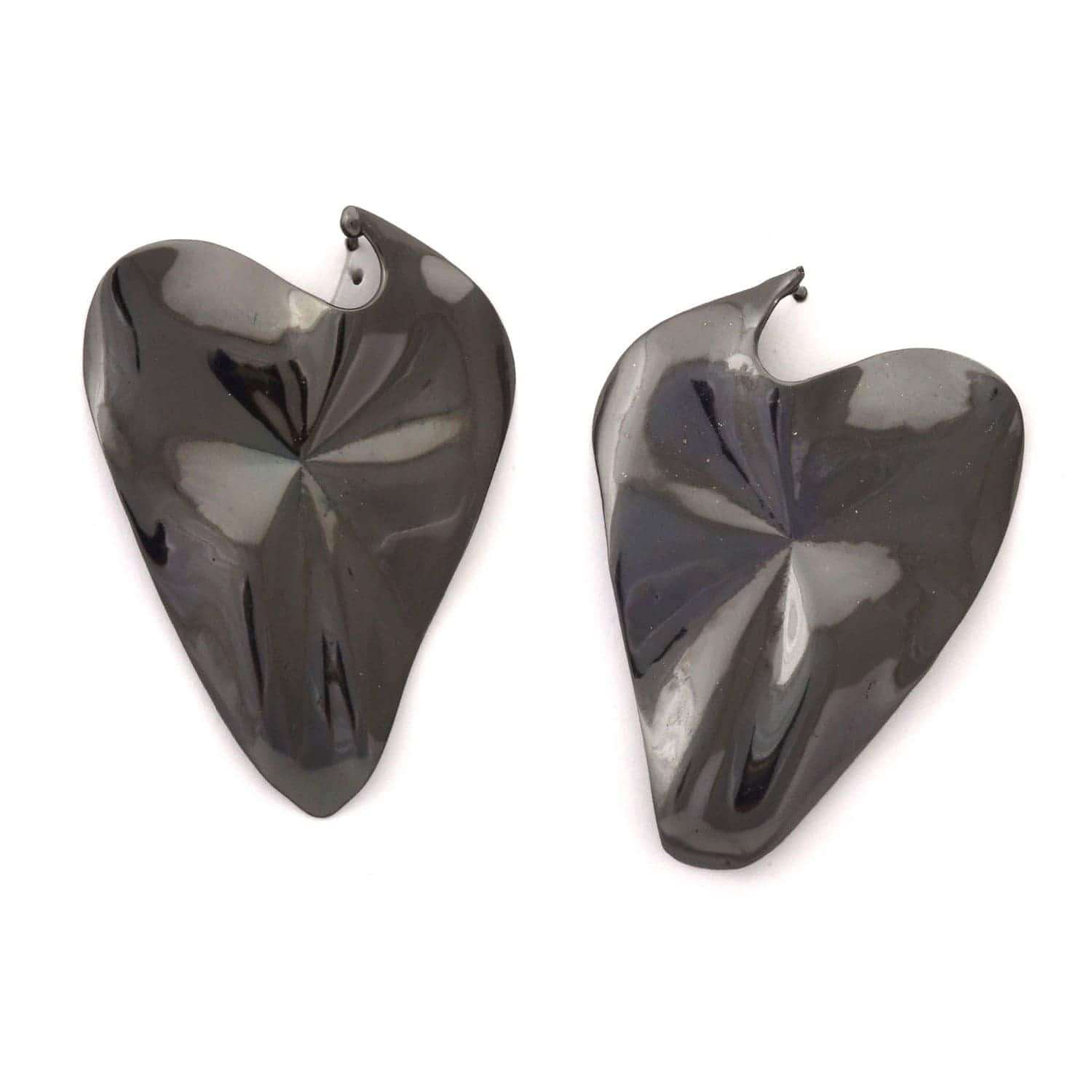 Alicia Black Rhodium Plated Brass Earrings