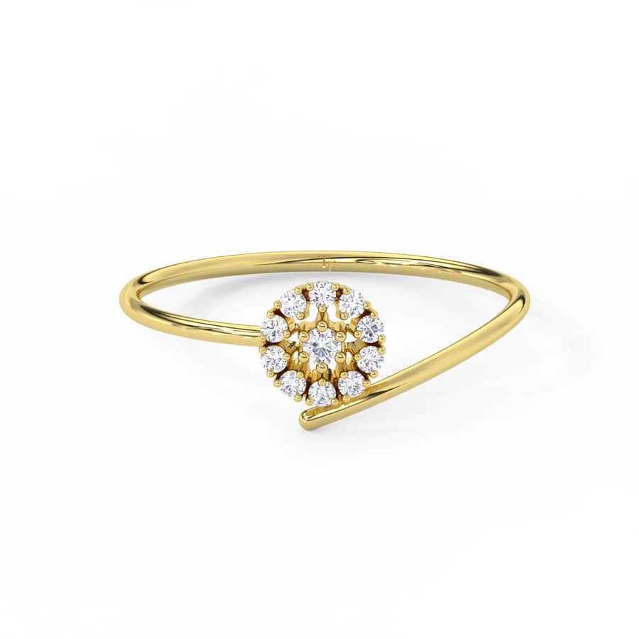 Radiant Bloom Diamond Ring