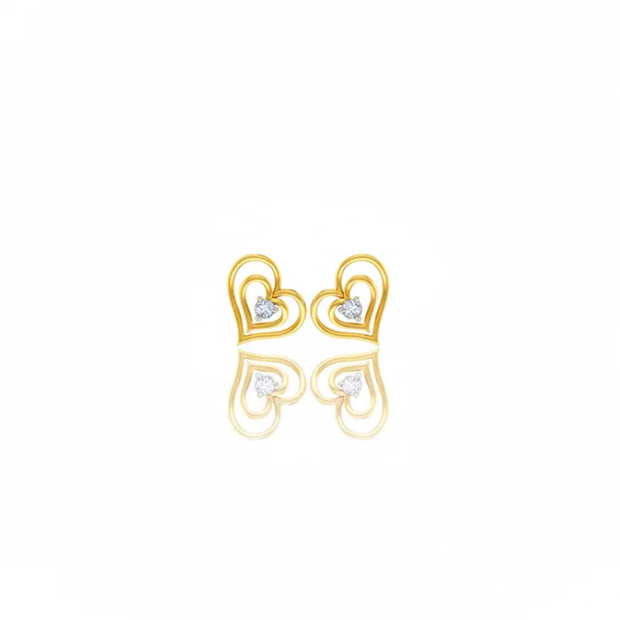 Mandala Diamond Stud Earrings