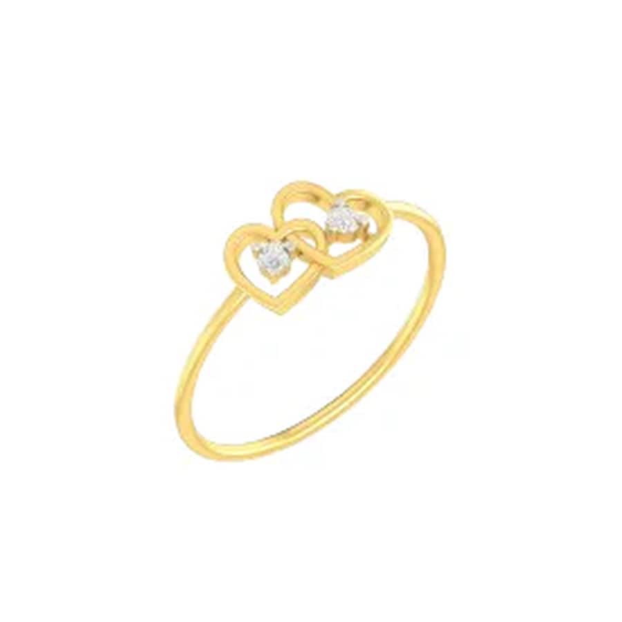 Amora Twin Heart Diamond Ring